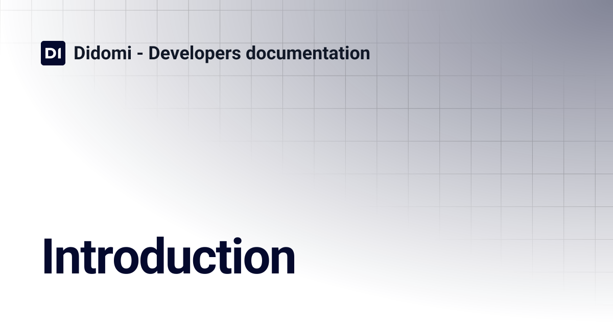 Introduction | Didomi - Developers documentation